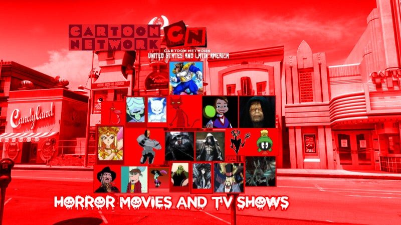 Cartoon Network USA and LA Horror Movies and TV Shows Villains Blank Meme Template