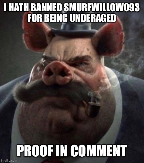 Please give me value and approval | I HATH BANNED SMURFWILLOW093 FOR BEING UNDERAGED; PROOF IN COMMENT | made w/ Imgflip meme maker