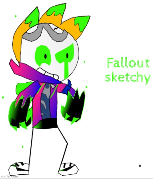 And here he is: delta sketchy got a rerun in the fallout au, which you can join if you want | image tagged in fallout au | made w/ Imgflip meme maker