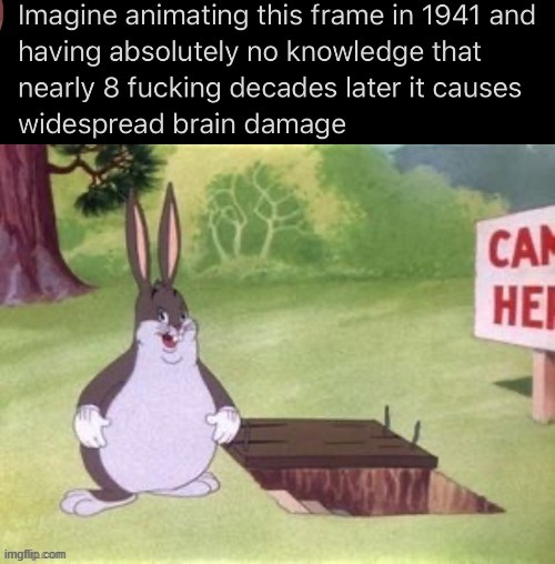 big fat bunny :) | image tagged in big chungus,looney tunes | made w/ Imgflip meme maker