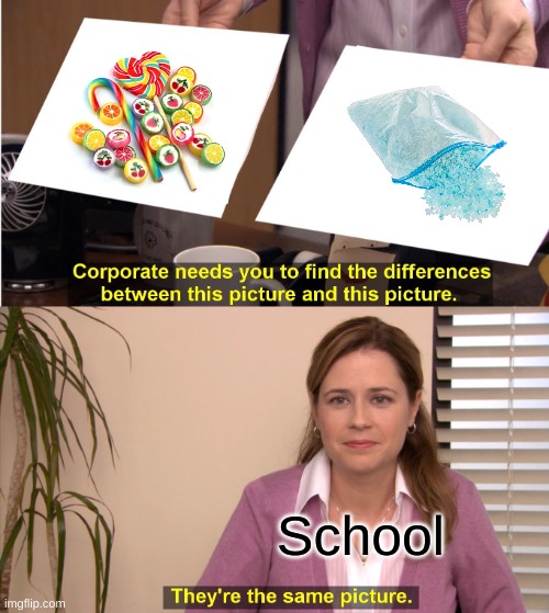 Idk what to call this | School | image tagged in memes,they're the same picture,breaking bad,school | made w/ Imgflip meme maker