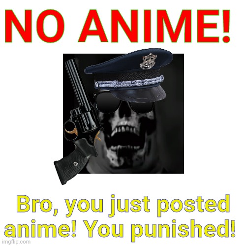 Mr. No anime Blank Meme Template