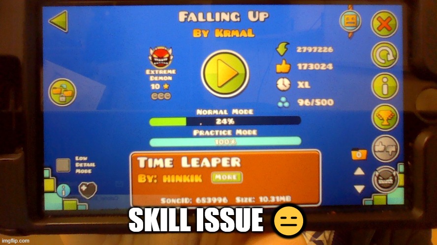 dang it! | SKILL ISSUE 😑 | made w/ Imgflip meme maker