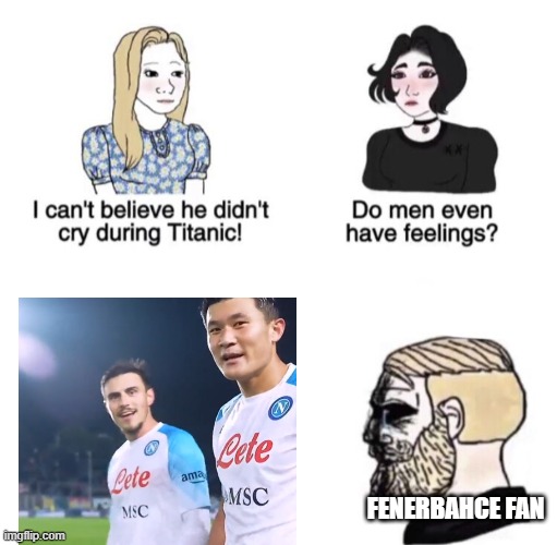 Chad crying | FENERBAHCE FAN | image tagged in chad crying | made w/ Imgflip meme maker