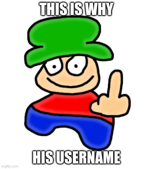 Bambi Middle Finger | THIS IS WHY HIS USERNAME | image tagged in bambi middle finger | made w/ Imgflip meme maker