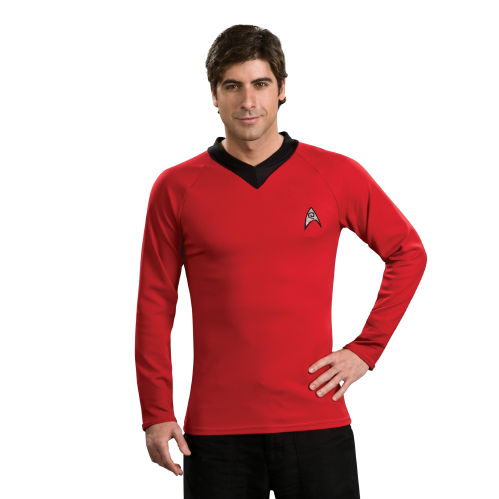 High Quality Star Trek Red Shirt Transparent Background Blank Meme Template