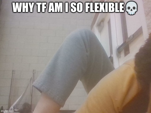 inhuman activities | WHY TF AM I SO FLEXIBLE💀 | made w/ Imgflip meme maker