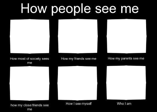 High Quality How people see me Blank Meme Template