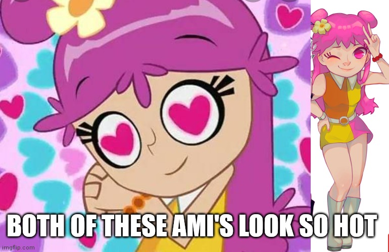 Loving Ami | BOTH OF THESE AMI'S LOOK SO HOT | image tagged in loving ami,funny memes,adorable | made w/ Imgflip meme maker