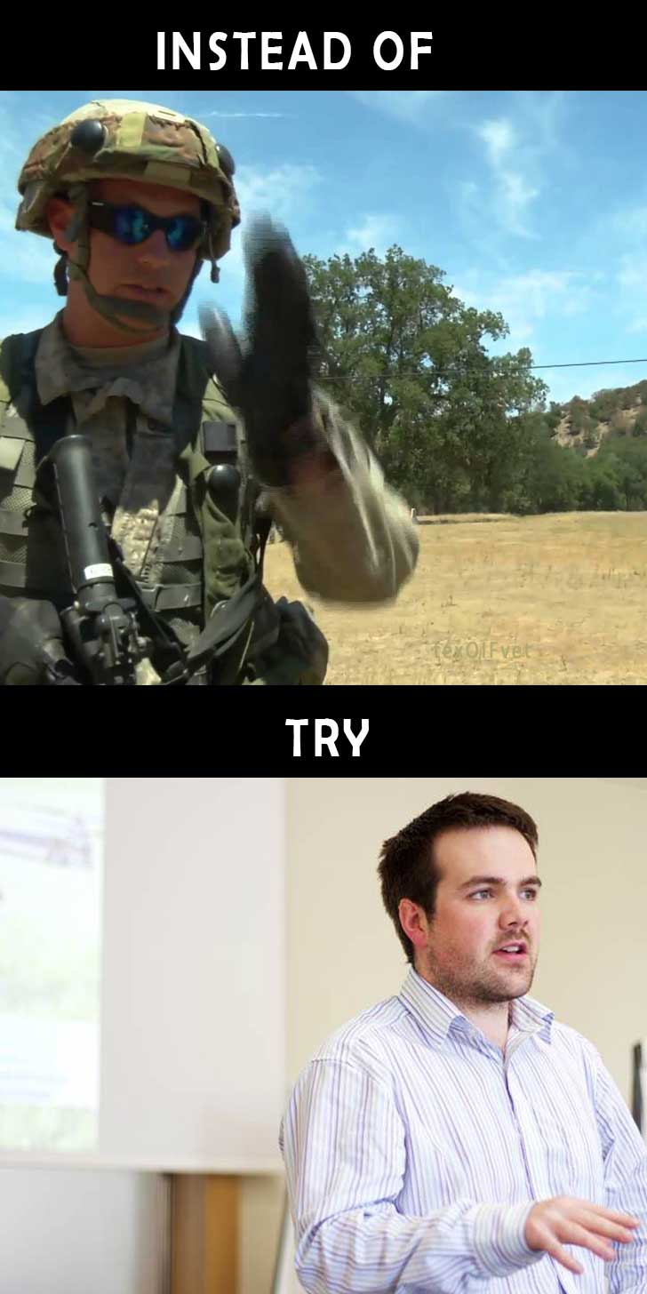 Military to Civilian Blank Meme Template