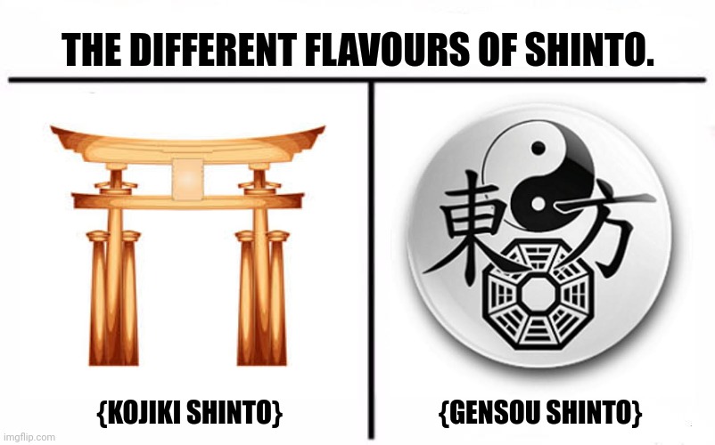 Who Would Win Blank | THE DIFFERENT FLAVOURS OF SHINTO. {KOJIKI SHINTO}                              {GENSOU SHINTO} | image tagged in memes,touhou,rap | made w/ Imgflip meme maker