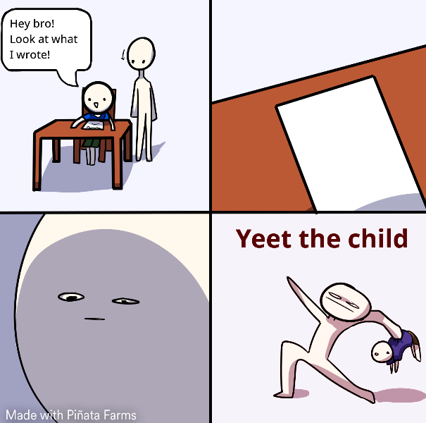 What Your Brother Wrote Blank Meme Template