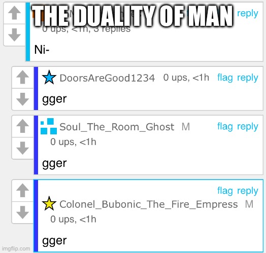 THE DUALITY OF MAN | made w/ Imgflip meme maker