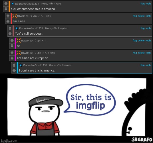 imgflip | image tagged in sir this is | made w/ Imgflip meme maker