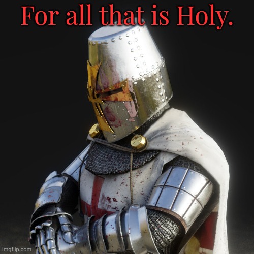 Paladin | For all that is Holy. | image tagged in paladin | made w/ Imgflip meme maker