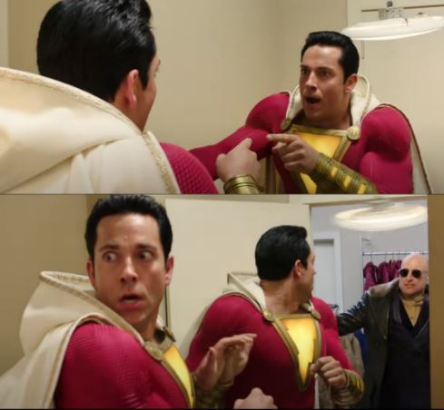 High Quality Shazam Sivana Mirror Blank Meme Template