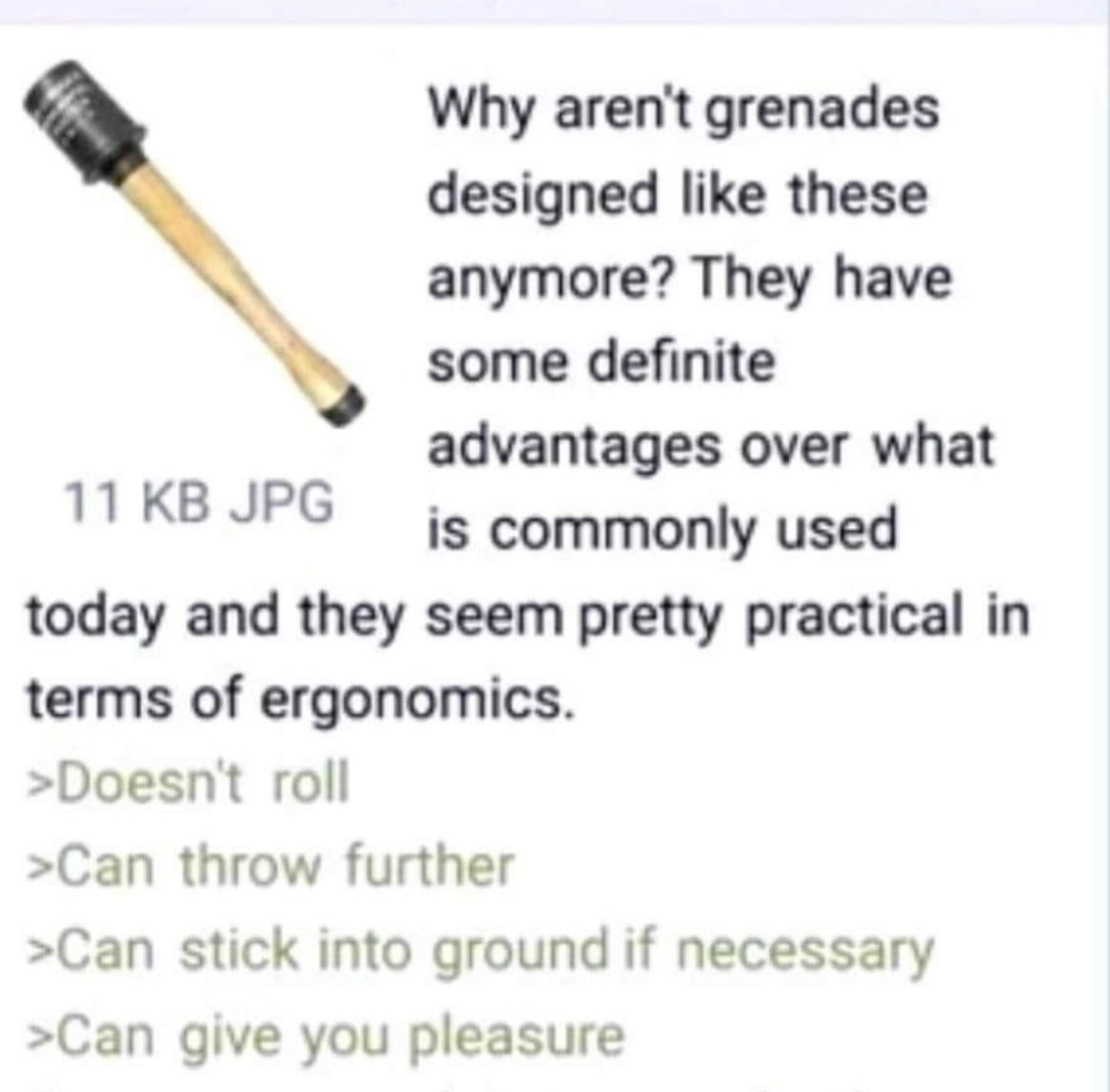 High Quality Hand grenade vibe Blank Meme Template