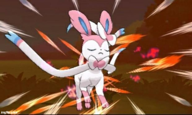 Serene Sylveon | image tagged in serene sylveon | made w/ Imgflip meme maker