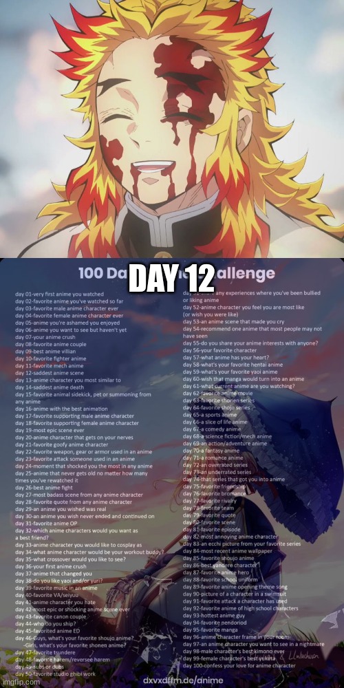 And Sir Nighteye. I BAWLED MY FUCKING EYES OUT. | DAY 12 | image tagged in rengoku death,100 day anime challenge | made w/ Imgflip meme maker