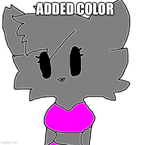 lmao | ADDED COLOR | image tagged in female lordreaperus color | made w/ Imgflip meme maker