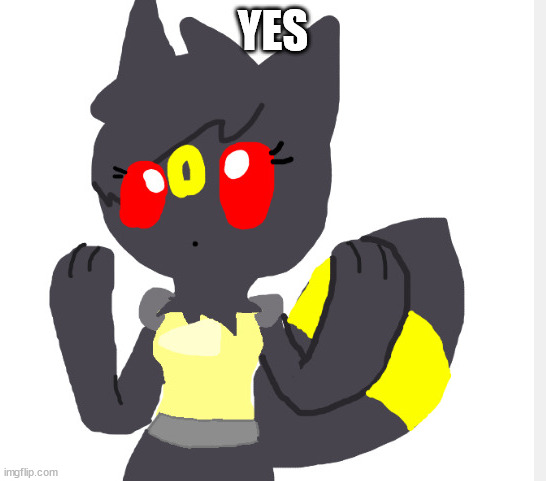tsuki art | YES | image tagged in tsuki art | made w/ Imgflip meme maker