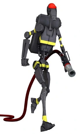 High Quality B1/OOM Unit Firefighter Droid Blank Meme Template