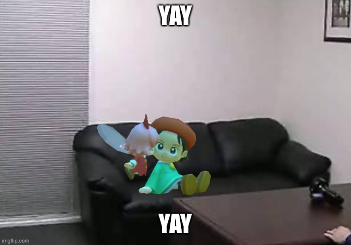 Adeleine is Couch | YAY; YAY | image tagged in adeleine is couch,adeleine,meme,casing couch,funny,kirby | made w/ Imgflip meme maker