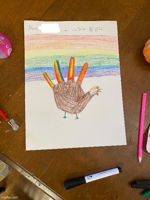 i’ve been gay too long. this girl i’m babysitting made this. reupload cuz i had to censor the name | image tagged in lgbtq,turkey | made w/ Imgflip meme maker