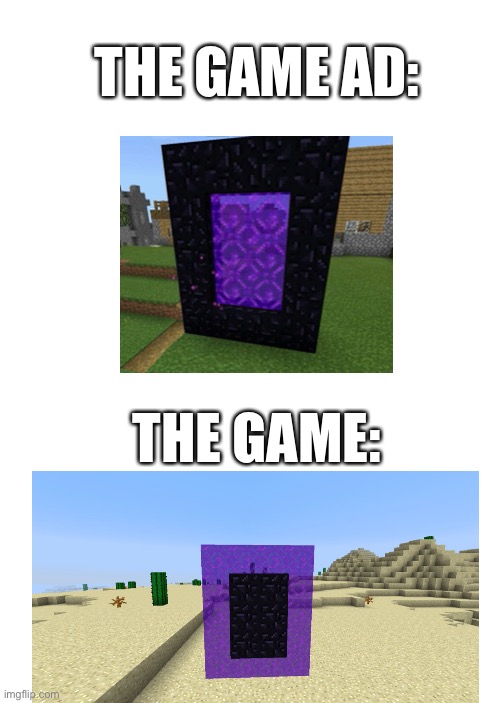 THE GAME AD:; THE GAME: | image tagged in eyeroll | made w/ Imgflip meme maker
