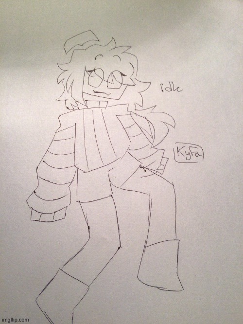 Idk [Drawn by KyFa] | image tagged in idk drawn by kyfa | made w/ Imgflip meme maker