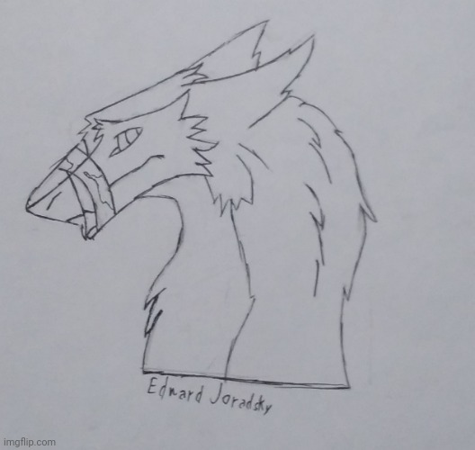 Sergal. | image tagged in edward the wedgeface mf | made w/ Imgflip meme maker