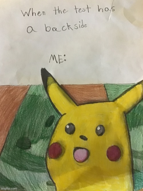 I drew another meme | image tagged in surprised pikachu,memes,drawing | made w/ Imgflip meme maker