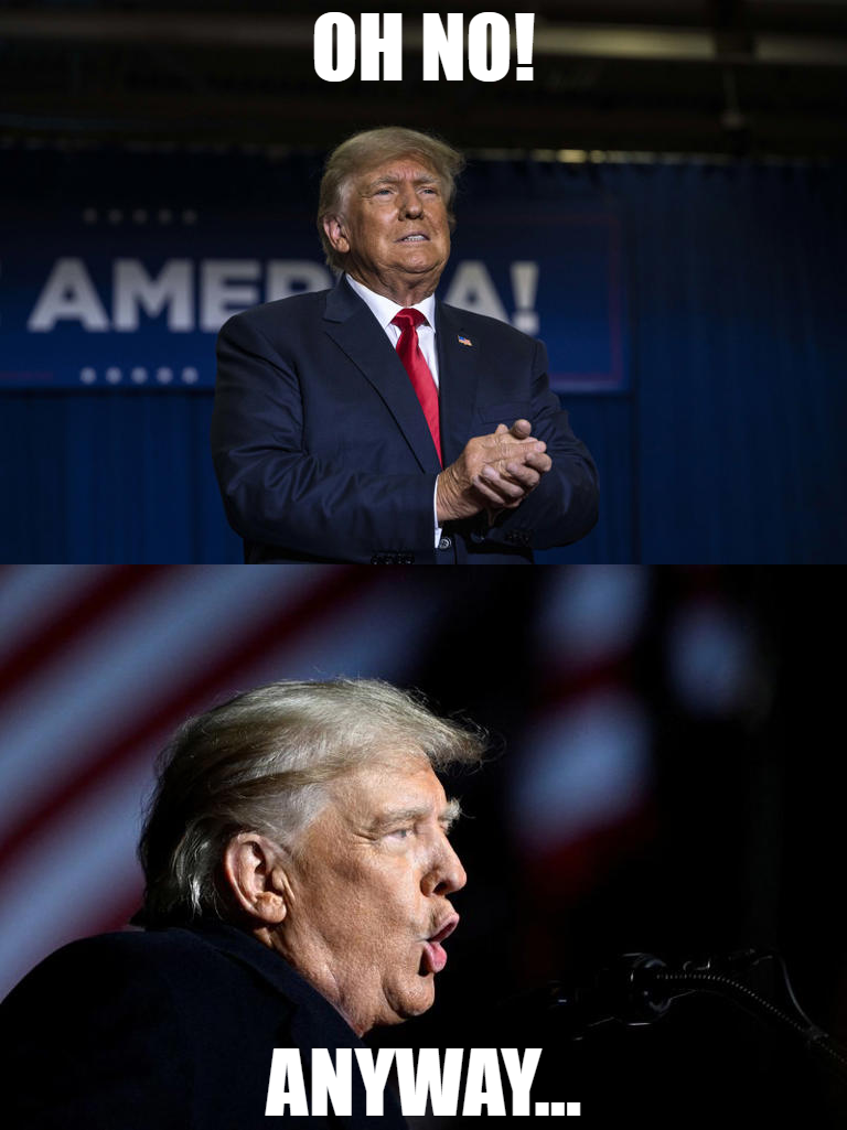 Donald Trump oh no anyway Blank Meme Template