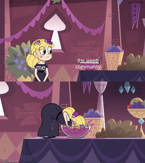 Star Butterfly Shoving her Face into the Juice Bowl | the weeb community; me | image tagged in star butterfly shoving her face into the juice bowl,sans undertale,ass,joe biden | made w/ Imgflip meme maker