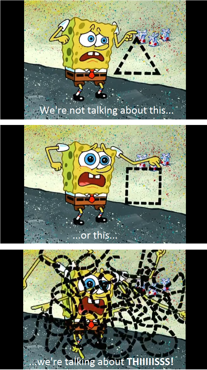 spongebob we're not talking about this Blank Meme Template