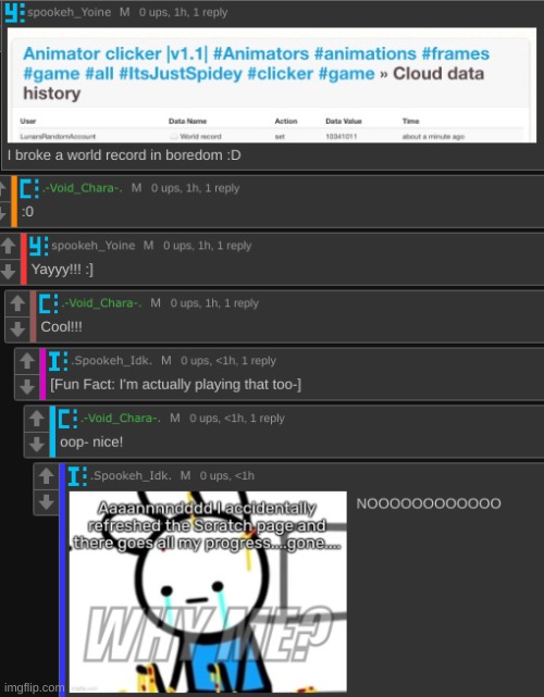 U ~ U [IT'S ALL GONE-] | image tagged in idk,stuff,s o u p,carck | made w/ Imgflip meme maker