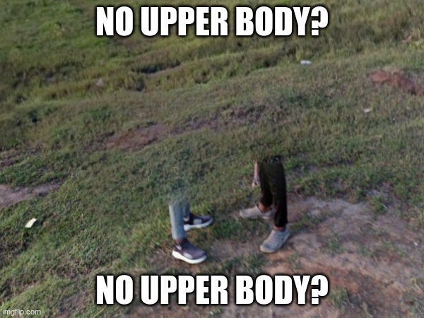 no | NO UPPER BODY? NO UPPER BODY? | image tagged in legs | made w/ Imgflip meme maker