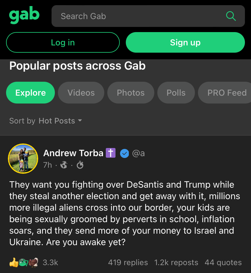 Andrew Torba of Gab reacts to 2022 midterms Blank Template Imgflip