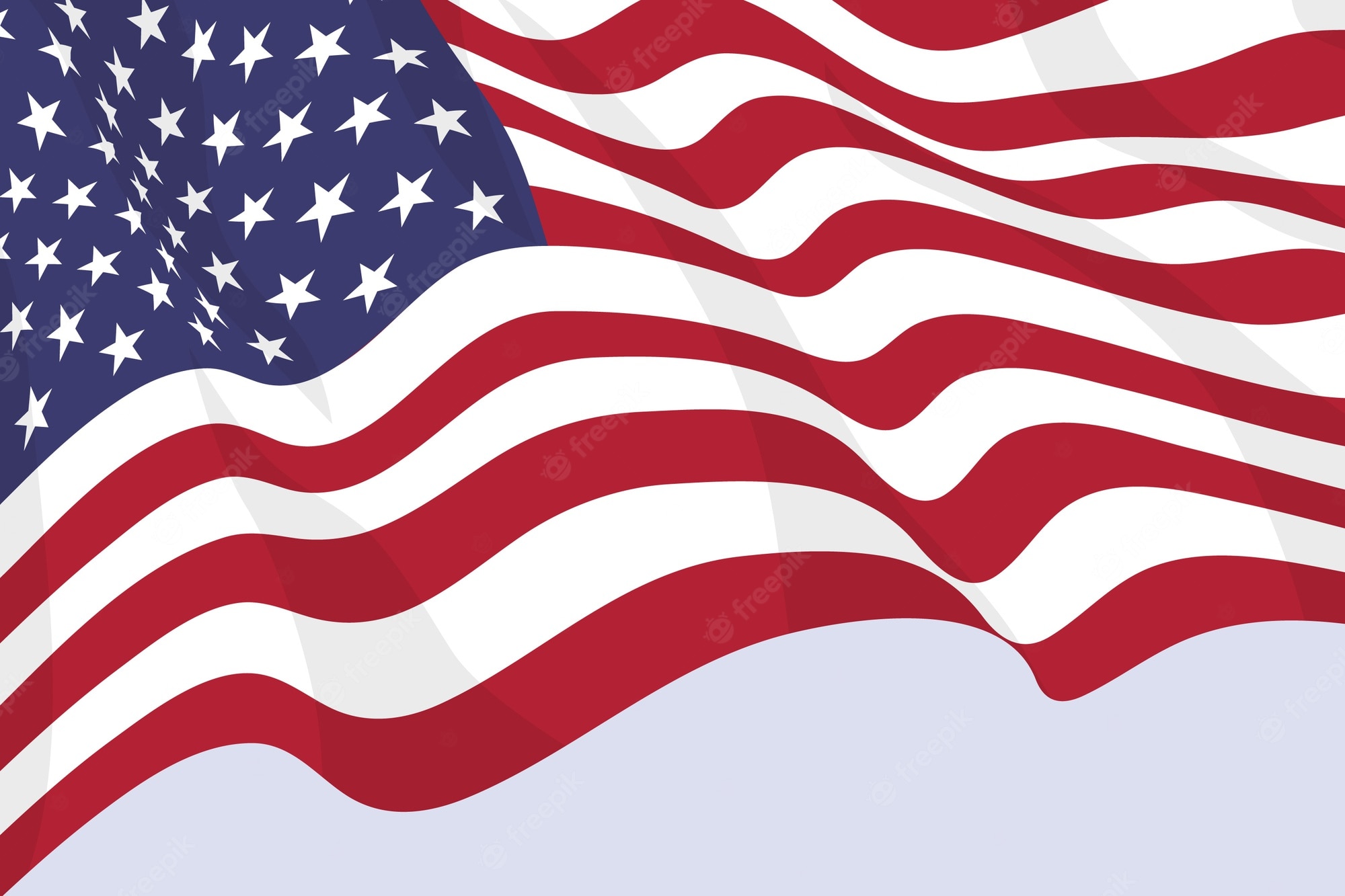 US Flag Blank Meme Template