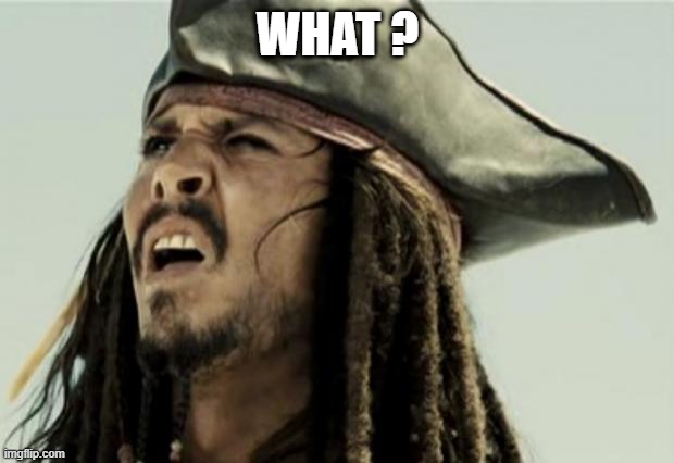 confused dafuq jack sparrow what | WHAT ? | image tagged in confused dafuq jack sparrow what | made w/ Imgflip meme maker