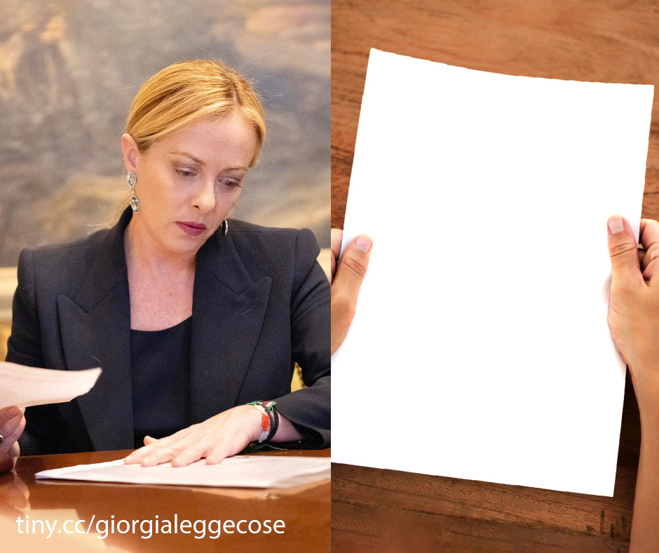 High Quality Giorgia legge cose Blank Meme Template