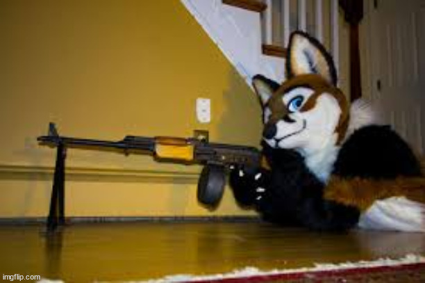 Furry RPK | image tagged in furry rpk | made w/ Imgflip meme maker