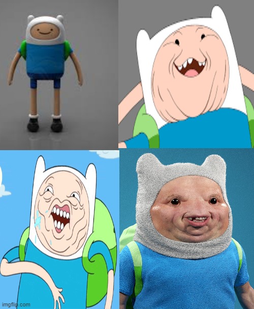 fin becoming uncanny | image tagged in uncanny | made w/ Imgflip meme maker