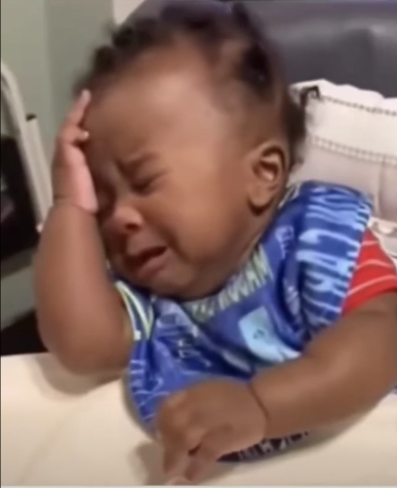 Disappointed baby Blank Meme Template