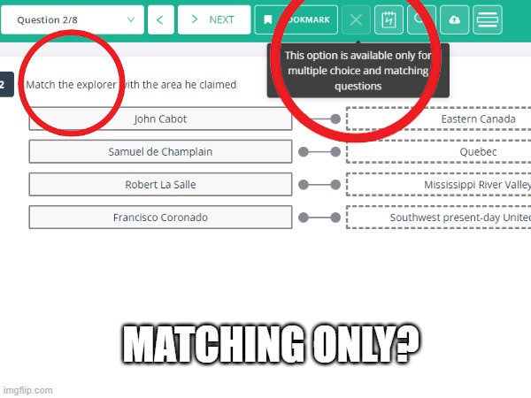 But this IS a matching question? | MATCHING ONLY? | image tagged in you had one job | made w/ Imgflip meme maker