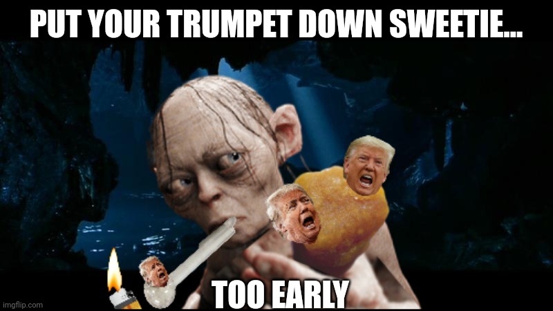 PUT YOUR TRUMPET DOWN SWEETIE... TOO EARLY | made w/ Imgflip meme maker