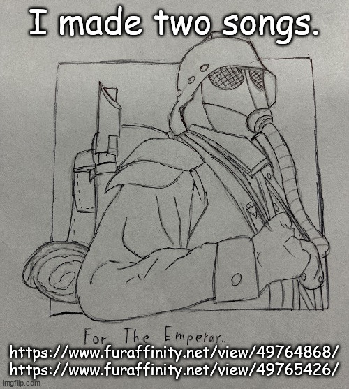 Credits to So Far So Good for making such a great game. | I made two songs. https://www.furaffinity.net/view/49764868/
https://www.furaffinity.net/view/49765426/ | image tagged in kriegsman | made w/ Imgflip meme maker