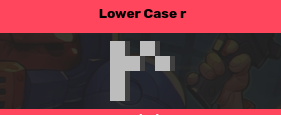 lower case r Blank Meme Template