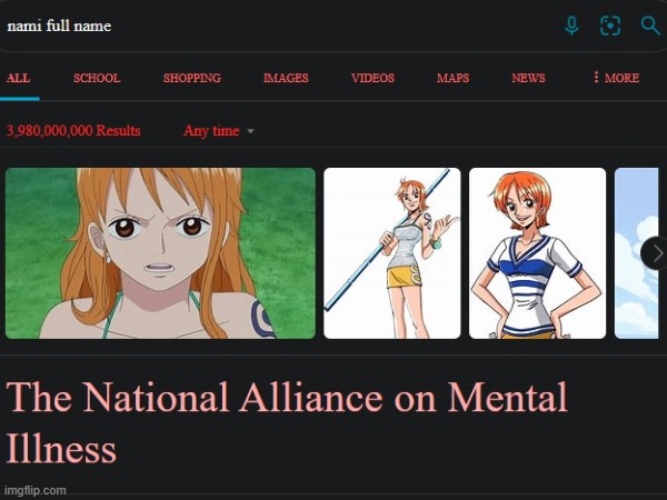 wait what? | image tagged in onepiece,nami,thenationalallianceonmentalillness | made w/ Imgflip meme maker
