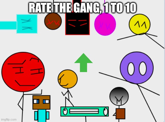 1 to 10 | RATE THE GANG, 1 TO 10 | image tagged in bruh,chillcoal | made w/ Imgflip meme maker